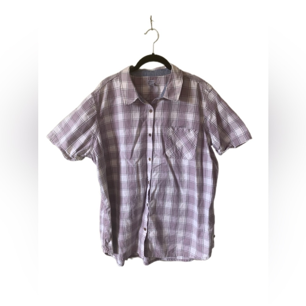 Carhartt Short Sleeved Plaid Button Down Shirt Size XXL Like New
